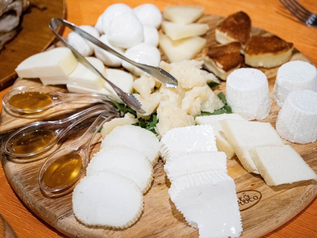 Calabrian cheeses, photo credit Paolo Ciaberta